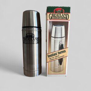 Greatland Vacuum Bottle Thermos 1 Liter Stainless Steel Insulated Cup Handle Box